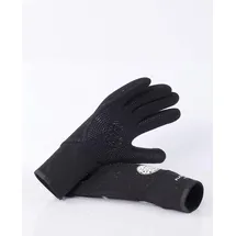 Rip Curl 2023 Flashbomb 3/2 mm 5 Finger Glove WGL1CF - Schwarz Glove Size - S