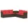vidaXL Sofa Set 7-tlg. Braun/Rot Loungesofa