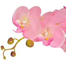 vidaXL Künstliche Orchidee mit Topf 75 cm Rosa