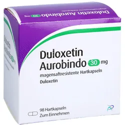 DULOXETIN Aurobindo 30 mg magensaftres.Hartkapseln 98 St