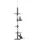 PawHut Kratzbaum Deckenhoch höhenverstellbar, stabiler Katzenbaum mit Sisalsäulen, Katzen Kletterbaum, Grau, 40 x 34 x 230-260 cm