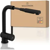 wasserwerk »WK 4, Wasserhahn, Küche, Einhebelmischer«, schwarz