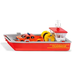Siku Fire Brigade working boat, Feuerwehr-Modellboot, Vormontiert, 1:50, Junge/M