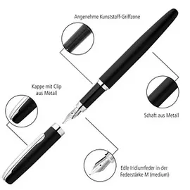 Online Schreibgeräte ONLINE® Schreibset Eleganza Black schwarz