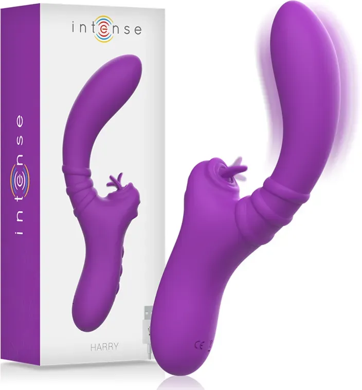 INTENSE - Harry flexibler Vibrator mit lila Zungenfunktion