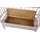 Mendler Sitzbank T207, Bank Truhenbank Staufach Kissen ~ weiß, shabby