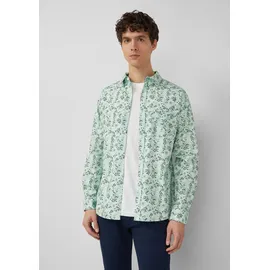 s.Oliver Langarmhemd mit All-over-Print Mehrfarbig M