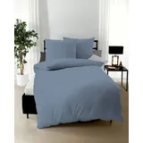 KAEPPEL Uni Mako-Satin taube 200 x 200 cm + 2 x 80 x 80 cm