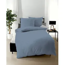 KAEPPEL Uni Mako-Satin taube 200 x 200 cm + 2 x 80 x 80 cm