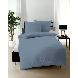 KAEPPEL Uni Mako-Satin taube 200 x 200 cm + 2 x 80 x 80 cm