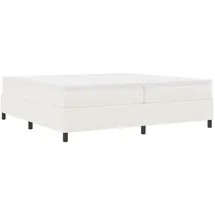 vidaXL Boxspringbett Creme 200 x 200 cm