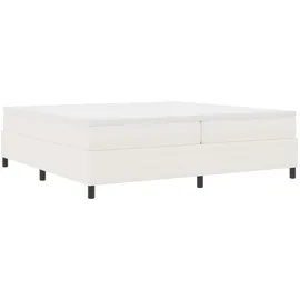vidaXL Boxspringbett Creme 200 x 200 cm