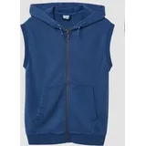 s.Oliver Gewaschene Sweat-Weste mit Kapuze - blau - 146/152