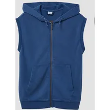 s.Oliver Gewaschene Sweat-Weste mit Kapuze - blau - 146/152