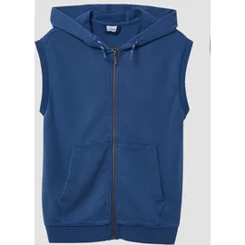 s.Oliver Gewaschene Sweat-Weste mit Kapuze - blau - 146/152