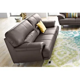 TRENDMANUFAKTUR Couch Kunstleder 3-Sitzer Beige