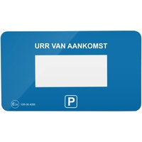 Parkwächter V1 Klebepads mit Parkscheiben-Folie für die elektronische Parkscheibe, 2 Stück, niederländisch, blau