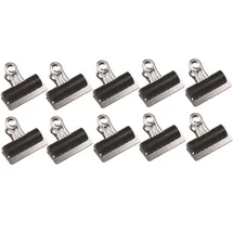 Q-Connect Briefklemmer schwarz 7,0 cm, 10 St.