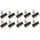 Q-Connect Briefklemmer schwarz 7,0 cm, 10 St.