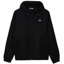Lacoste Wasserabweisende Sport-Track-Jacke schwarz S