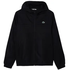 Lacoste Wasserabweisende Sport-Track-Jacke schwarz S