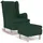 vidaXL Schaukelsessel mit Hocker 91 x 100 x 91 cm Dunkelgrün