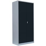 LÜLLMANN Stahlschrank 530348 anthrazit, lichtgrau 92,5 x 42,2 x 195,0 cm, aufgebaut