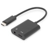 USB Type-C Adapter/Konverter + 3.5mm Klinke, USB-C 3.1 [Stecker] (AK-300400-002-S)