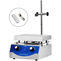 VEVOR Magnetrührer Magnetrührwerk SH-3 Magnetrührer mit Heizplatte 500W Magnetic Stirrer Hot Plate 170*170mm Magnetic Stirrer Mixer 3L
