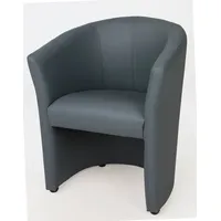 Kamil Cocktailsessel Sessel Clubsessel Loungesessel Club Möbel Bürosessel grau