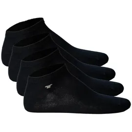 Tom Tailor Unisex Socken, 4er Pack - Basic, Sneakersocken, einfarbig Navy 35-38