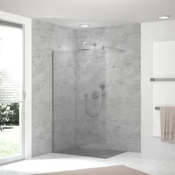 HSK RenoDeco Designplatte 100 x 255 cm, Wandverkleidungen, feinstein, aschgrau seidenmatt