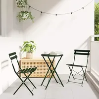 vidaXL Bistroset 3-tlg. Grün