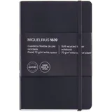 Miquelrius Notizbuch Leather A6 kariert schwarz