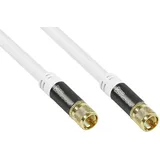 Good Connections GC M2086 - Antennenkabel SmartFLEX F-Stecker 7,5 m weiß,