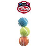 Pet Nova Schwimmend Tennisbälle 6cm, 3er Set, Preis für 3 Stück, Tennis-Ball-3