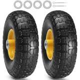 Vevor Voll-PU-Runflat-Reifen, plattenfreier schlauchloser Reifen, 25,4 cm, 2er-Pack, 181 kg