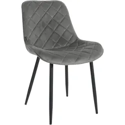 CLP Stuhl Springs Samt grau