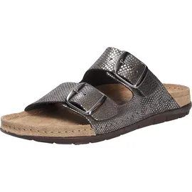 ROHDE Damen Pantolette Schnalle Rodigo-D 5872, Größe:41 EU, Farbe:Grau - Grau - 41