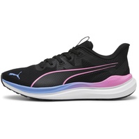 Puma Unisex Adults Reflect Lite Road Running Shoes, Puma Black-Poison Pink-Blue Skies, 39