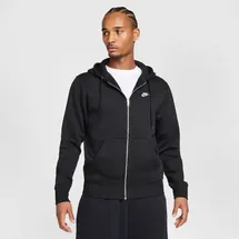 Nike Club Fleece Kapuzenjacke Herren Schwarz S