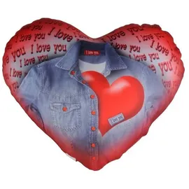 Hti-Living Valentin Herz Dekokissen 40 x 40 cm Rot