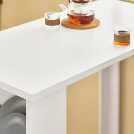 SoBuy Bartisch 112 x 57 x 106 cm Weiß
