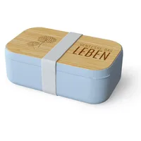 Rungassi Brotdose Brotbox Vesperdose Lunchbox RELAX (Blau - Genieße