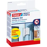 Tesa Insektenschutz-Tür Insect Stop Falt Adapter für Fliegengitter 3 Stück Weiß