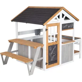 roba Picknickerweiterungsset für Spielhaus Mehrfarbig Holz