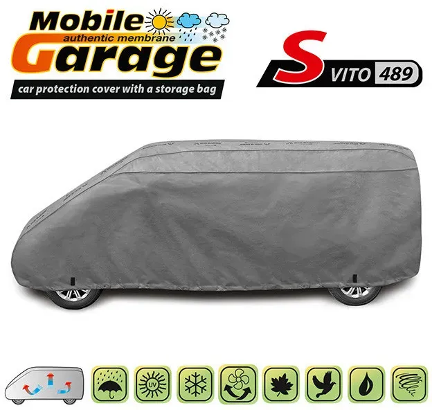 Hochwertige Kegel-Abdeckung für VITO‐Serie Mobile Garage S489, 500 × 180 cm
