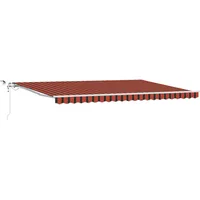 VidaXL Einziehbare Markise Braun 500 × 350 cm
