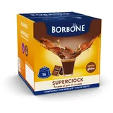 Caffè Borbone SuperCiock - Getränk mit Schokoladengeschmack - 64 Kapseln (4 Packungen mit 16 Stück) - Kompatibel mit Kaffeemaschinen der Marke Nescafè®* Dolce Gusto®*