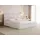 WFL GROUP Polsterbett Tivio mit Bettkasten, Creme Boucle 120x200 cm